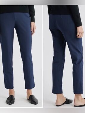 Eileen Fisher - Washable Flex Ponte Slim Ankle Pants, Ocean